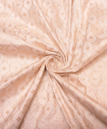 Dyeable Chanderi Jacquard Material